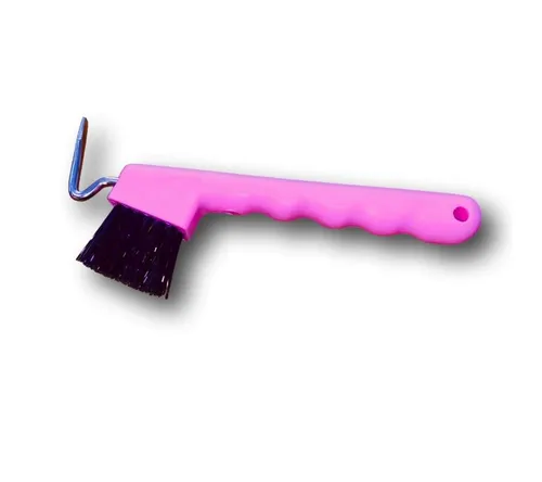 Pferdelinis Pferdebürste Hufkratzer Pferde Esel Ziegen Huf Bürste ergonomischen Griff, Kunstfaser