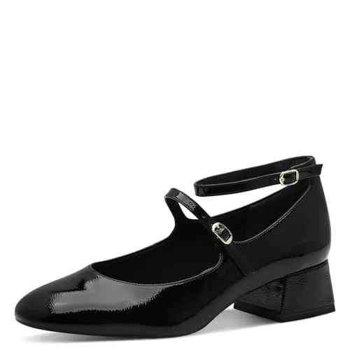 Tamaris Pumps Damen Elegant schwarz, EU 39 - Damen-Pumps mit hochwertiger Verarbeitung, ANTI-Slide und ANTI-Shokk-Technologien für optimalen Komfort und Dämpfung. Stilvoller Blockabsatz für modisches Design und sicheren Halt.