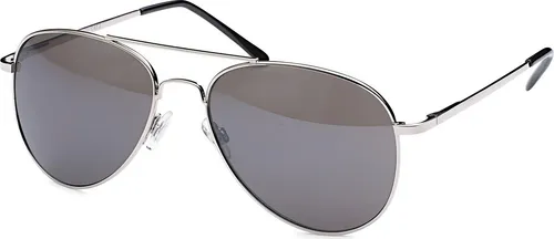 styleBREAKER Pilotenbrille Uni | Klassische Fliegerbrille verspiegelt & UV400 | Metall Gestell mit Federscharnier | Retro Tropfenform Sonnenbrille inkl. Etui & Tuch