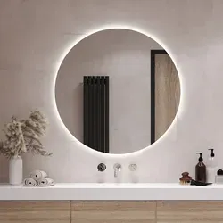LED Badspiegel Ø40 cm mit Beleuchtung - Rundspiegel in Neutralweiß 4000K - Badspiegel mit integrierter LED-Beleuchtung, ideal für ein perfektes Spiegelbild und einfache Montage. Pflegeleicht und stabil, perfekt für jedes Badezimmer.
