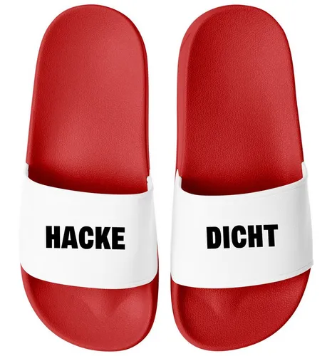 MoonWorks Badeschlappen mit Spruch Alkohol Unisex witzige Party-Schuhe für Badesandale