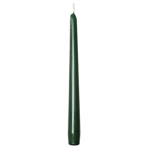 Sovie CANDLES Spitzkerzen Gastronomie Ø 2,2cm x 24cm in Dunkelgrün, Gastro Kerzen Tafelkerzen Leuchterkerzen Stabkerzen, 50 Stück, Brenndauer ca. 7 Std.
