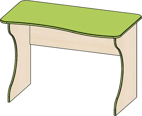 Feldmann-Wohnen Schreibtisch KOMBI in grün von Feldmann-Wohnen