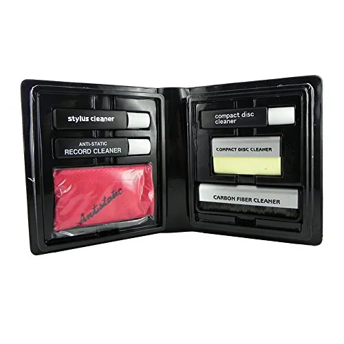 Professionelles DJ & Hifi Reinigungsset inklusive Reiniger für Schallplatten, Tonabenhmer, CD und DVD/Vinyl LP Record Cleaner Set…