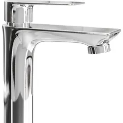 Planetmöbel Badarmatur Waschtischarmatur - Einhebelmischer für Warm- und Kaltwasser - Elegante Armatur mit Keramik-Kartusche, 17 cm hoch, sorgt für spritzfreien Wasserfluss und minimiert den Wasserverbrauch. Wählen Sie zwischen Schwarz, Chrom oder Gold Brush für Ihr Badezimmer.