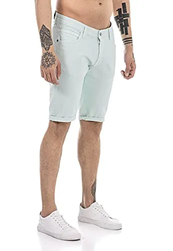 Herren Jeans-Shorts Mint W34 - Stilvolle Freizeithose - Herren-Shorts aus robuster Baumwollmischung, ideal für Sommeraktivitäten. Mit praktischem Stauraum und bequemem Schnitt für optimale Bewegungsfreiheit.