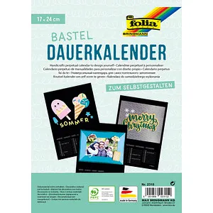 folia Kalender zum Selbstgestalten 17,0 x 24,0 cm jahresunabhängig, 1 St.