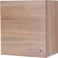 Flex-Well Classic Oberschrank Florida 50 cm Sonoma Eiche - Hochwertiger Küchen-Hängeschrank mit 1 Drehtür und Einlegeboden. Ideal für kleine Küchen, bietet er optimalen Stauraum bei stilvollem Sonoma Eiche Dekor.