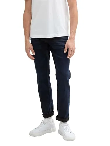 TOM TAILOR Denim Herren Piers Slim Jeans - Stylische Slim Fit Jeans im Five-Pocket-Style mit Stretch-Anteil für optimalen Tragekomfort und Bewegungsfreiheit. Ideal für den modernen Casual-Look.