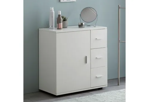 FINEBUY Waschbeckenunterschrank FB52416 in weiß von FineBuy