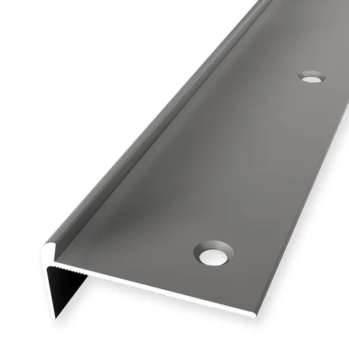 Küberit Treppenkantenprofil 21 x 48 x 2500 mm Aluminium - Hochwertiges Treppenkantenprofil aus Aluminium, ideal für alle Zimmer. Mit versenkter Befestigung und luftfeuchtigkeitsbeständiger Oberfläche bietet es eine moderne und langlebige Lösung für Ihre Treppen.