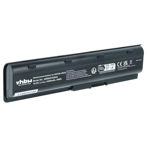 vhbw 1x Akku kompatibel mit HP Pavillion DM4-Serie, DM4t-1000, G32-Serie, G4-Serie, DM4-1000 Notebook (4400 mAh, 10,8 V, Li-Ion)