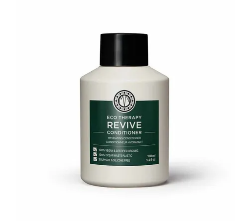 Maria Nila Eco Therapy Revive Conditioner 100 ml - Haarpflege mit veganem Conditioner, der Feuchtigkeit spendet und für ein natürlich weiches Haargefühl sorgt. Enthält 98% natürliche Inhaltsstoffe und ist in einer umweltfreundlichen Verpackung aus Ozeanplastik.