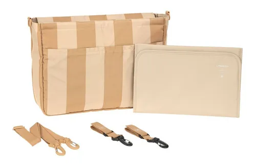 LÄSSIG Baby Kinderwagenorganizer Multi Bag beige/camel in beige von LÄSSIG