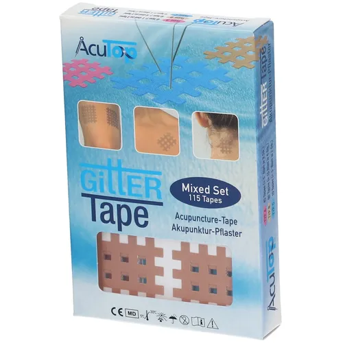 AcuTop Gittertape Mix-Set, 115 Strips für gezielte Schmerzlinderung