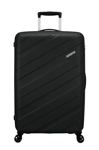 American Tourister Jetdriver Trolley L (78 cm) - Black - Koffer mit 100 L Volumen, 4 drehbaren Rollen und TSA-Zahlenschloss für sicheren Reisekomfort und optimale Organisation.