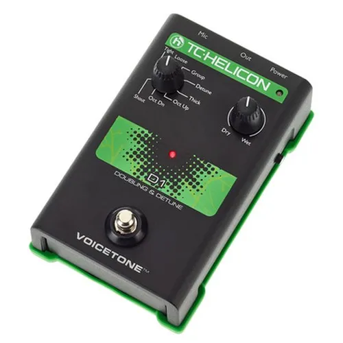TC-Helicon VoiceTone D1 Vocal-Prozessor - Signalprozessoren & Effekte mit Doubling und De-Tune-Funktion, 8 Voreinstellungen für kreativen Gesangssound und USB-Anschluss für Updates und Tipps.
