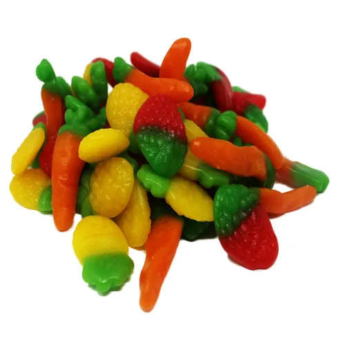 Fruchtgummi Jelly Mischung aus Ananas Erdbeeren Karotten 175g