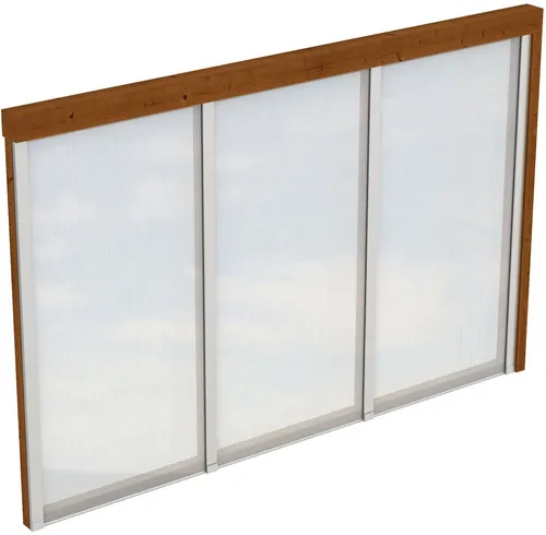 Skanholz Carport-Seitenwand 305x200 cm mit Polycarbonat - Carport-Seitenwand aus Konstruktionsvollholz mit 10 mm starken Polycarbonatplatten, ideal für Wandanbau und wetterfest, sorgt für zusätzlichen Schutz und Privatsphäre.