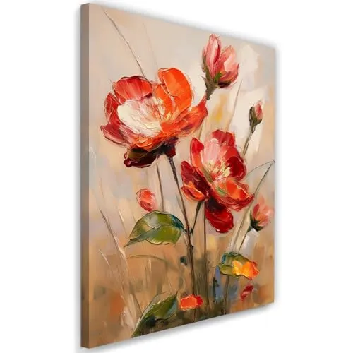 Feeby Leinwandbild in rot von Feeby