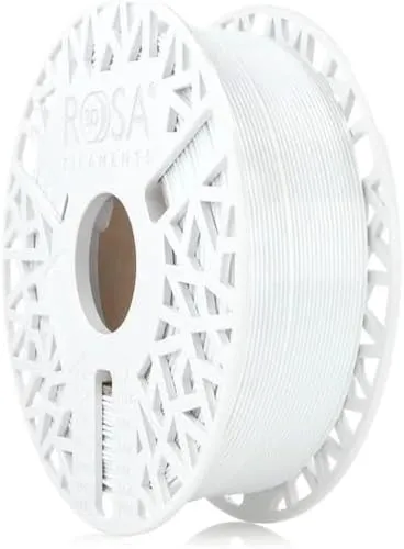 ROSA3D PET-G Standard High Speed Filament 1.75 mm für 3D Drucker | Druckmaterialien Leicht Glänzend PETG 3D Drucker Filament | 3D Printing Materials | Weiß Spule 1 kg