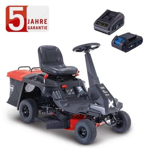 Scheppach Aufsitzrasenmäher MR230 - 6PS Hybrid-Start - Rasenmäher für große Flächen bis 2600 m² mit 61 cm Schnittbreite, 6 PS 4-Takt-Motor und Hybrid-Startsystem für müheloses Mähen.