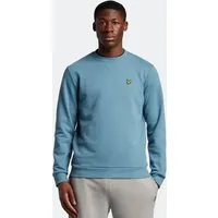 Lyle & Scott Sweatshirt mit Rundhalsausschnitt in Blau