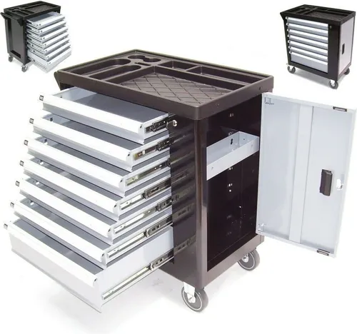 B6196 Werkstattwagen mit 7 Fächern und Türfach