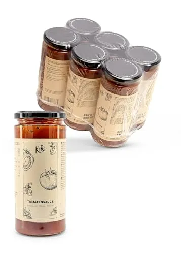 KoRo - Tomatensoße 6 x 530 g - Original aus Italien - Perfekt für Pasta und Pizza - Ohne Zusätze - Vegan