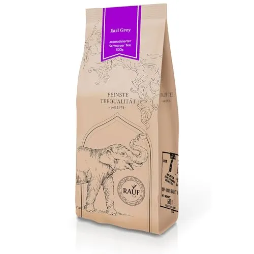 Rauf Tee | Schwarzer Tee Earl Grey | Aromatisierter Schwarztee mit Bergamotte | 500g