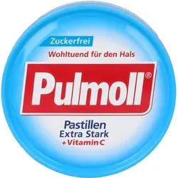 Pulmoll Hustenbonbons Extra Stark Zuckerfrei 50 G - Zuckerfreie Halsbonbons mit Steviolglycosiden, zahnfreundlich und erfrischend. Ideal für die Unterstützung der Pflege von Hals und Rachen.