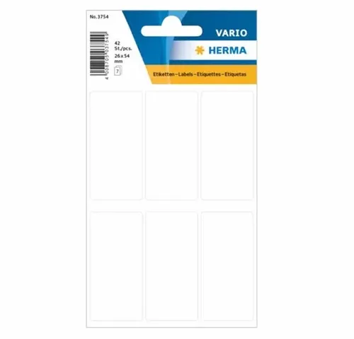 Vielzwecketikett 26mm x 54mm - 9 Etiketten pro Blatt, ideal für Organisation und Beschriftung in Büro und Zuhause