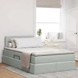 vidaXL Bett mit Stauraum und LED