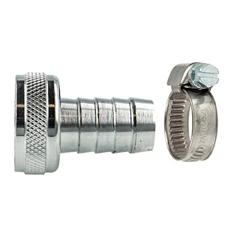 tecuro Schlauchverschraubung mit ÜWM M22 x1 auf Tülle Ø 13 mm inkl. Schlauchschelle W4 12-20 mm