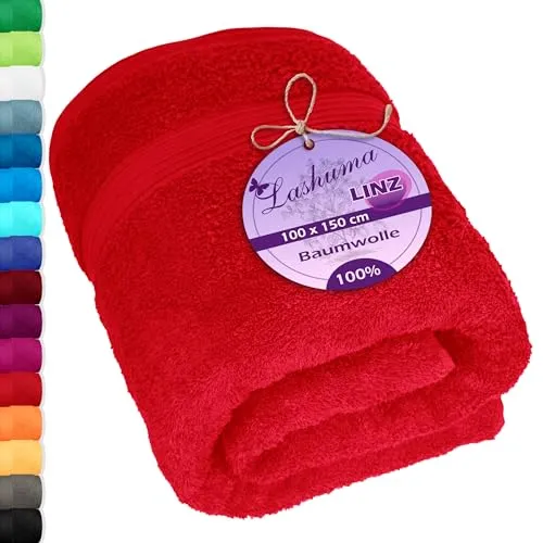 Strandtücher Rot von Lashuma