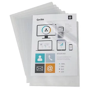 Esselte Sichthüllen DIN A4 transparent genarbt 0,11 mm, 100 St.