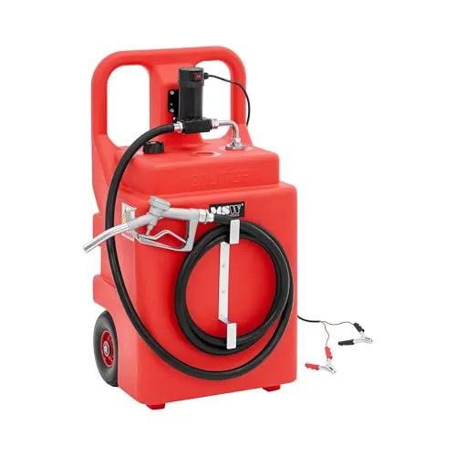 MSW Ölabsaugpumpe Mobile Tankstelle 120l - Ölabsaugpumpen für flexibles Tanken: Die mobile Tankstelle mit 37 l/min elektrischer Pumpe ermöglicht bequemes Tanken für Rasenmäher, Boote und mehr, überall und jederzeit.