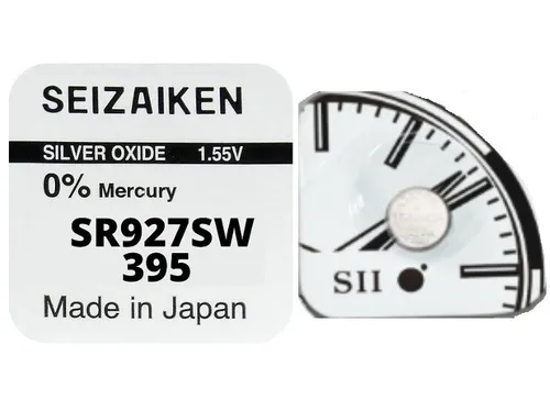 SEIZAIKEN WATCH UHR BATTERIEN 399 / SR927W / SR57 / G7 / AG7 SILVER OXIDE 1.55V