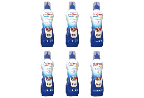 NATREEN® Süßstoff Classic Flüssigsüße 6 x 250ml - Zuckerersatz für kalorienfreies Süßen in Speisen und Getränken. Ideal zum Kochen und Backen, mit einfacher Dosierung und 0 Kalorien.