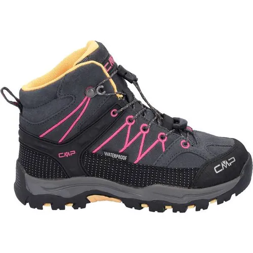 CMP Kids Rigel Mid Trekking Shoes WP antracite-bouganville (54UE) 33 - Wanderschuhe für Kinder, wasserdicht mit ClimaProtect-Membran und optimalem Halt durch knöchelhohen Schnitt – perfekt für Abenteuer in der Natur!