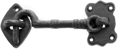 Fensterhaken Sturmhaken Schlossriegel Fallhaken antik Fensterriegel Kabinenhaken