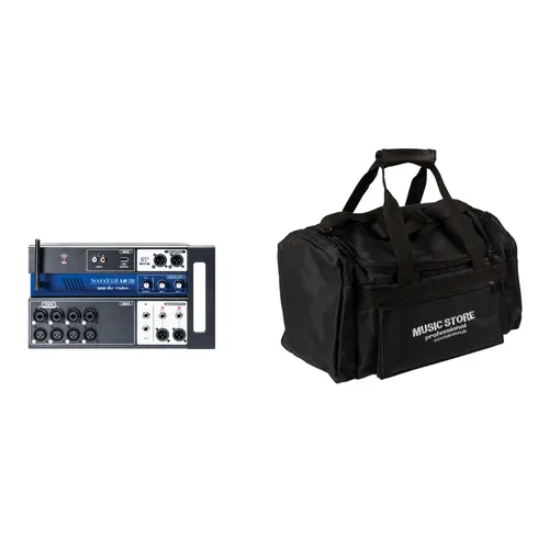 Soundcraft Ui12 Digitalmixer mit Tasche - Set - 12-Kanal Digitalpult mit einfacher Tablet-/Smartphone-Steuerung, eingebautem WiFi und professionellen Effekten. Ideal für Live-Events und Studioaufnahmen.