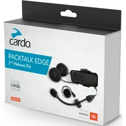 Cardo Packtalk Edge Audiokit mit JBL - Original - Motorrad-Headsets, hochwertiger 40-mm-Sound von JBL für besten Sound und Austauschbarkeit der Mikrofone, kompatibel mit nahezu allen Helmen.