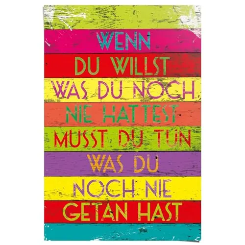 REINDERS Poster, Wenn du willst, Kinderzimmer, Poster, Wanddeko, Room Decor, Bilderdruckpapier, Mehrfarbig, 91,5 x 61