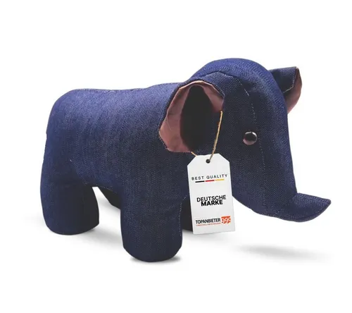 Topanbieter999 Türstopper Türstopper Tiere (1er Set), Elefant demin blau