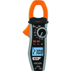 HT-Instruments Stromzange HT4013 - RMS Digital Zangenstrommesser - Zangenstrommesser für präzise Messungen von AC/DC bis 400 A, mit kontaktlosem Spannungsindikator und Temperaturmessung bis 760 °C. Ideal für Elektroinstallationen.
