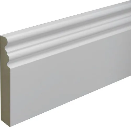 B.S. Bauprogramm Altbausockel 250 cm 125 x 18 mm Blütenweiß Sockelleiste