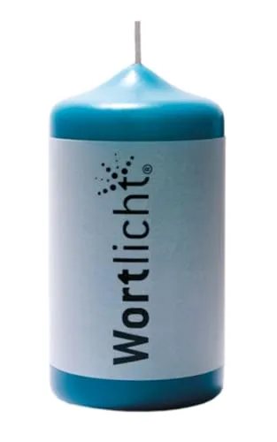 Kerzen Blau von Bulla Design Wortlicht