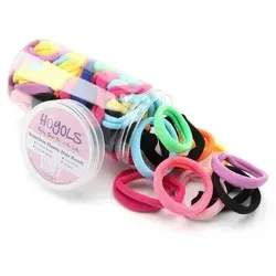 Nahtloses Haarband Haargummis Pferdeschwanzhalter 100er Set - Praktisches Set mit 100 elastischen Haargummis in lebendigen Farben. Ideal für sicheres Styling ohne Verheddern, perfekt für alle Haararten und Anlässe.