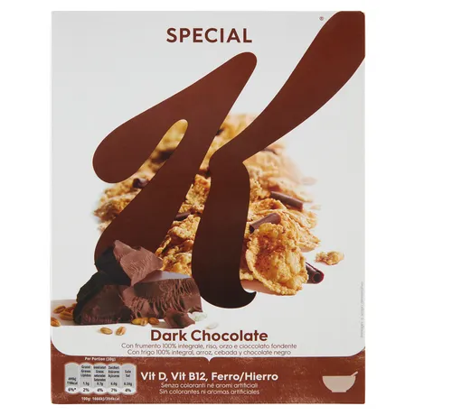 Kellogg's Special K Dark Chocolate Reisflocken Vollkorn Weizen und Gerste 290g